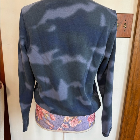 Adidas Women's Navy Tie-Dye Sweatshirt - Picture 2 of 4